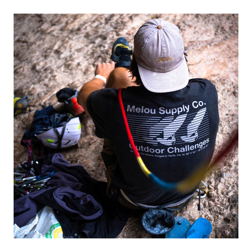 Melou Outdoors Tee - Washed Black