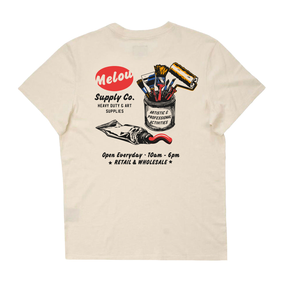Art Supplies Tee - Ecru