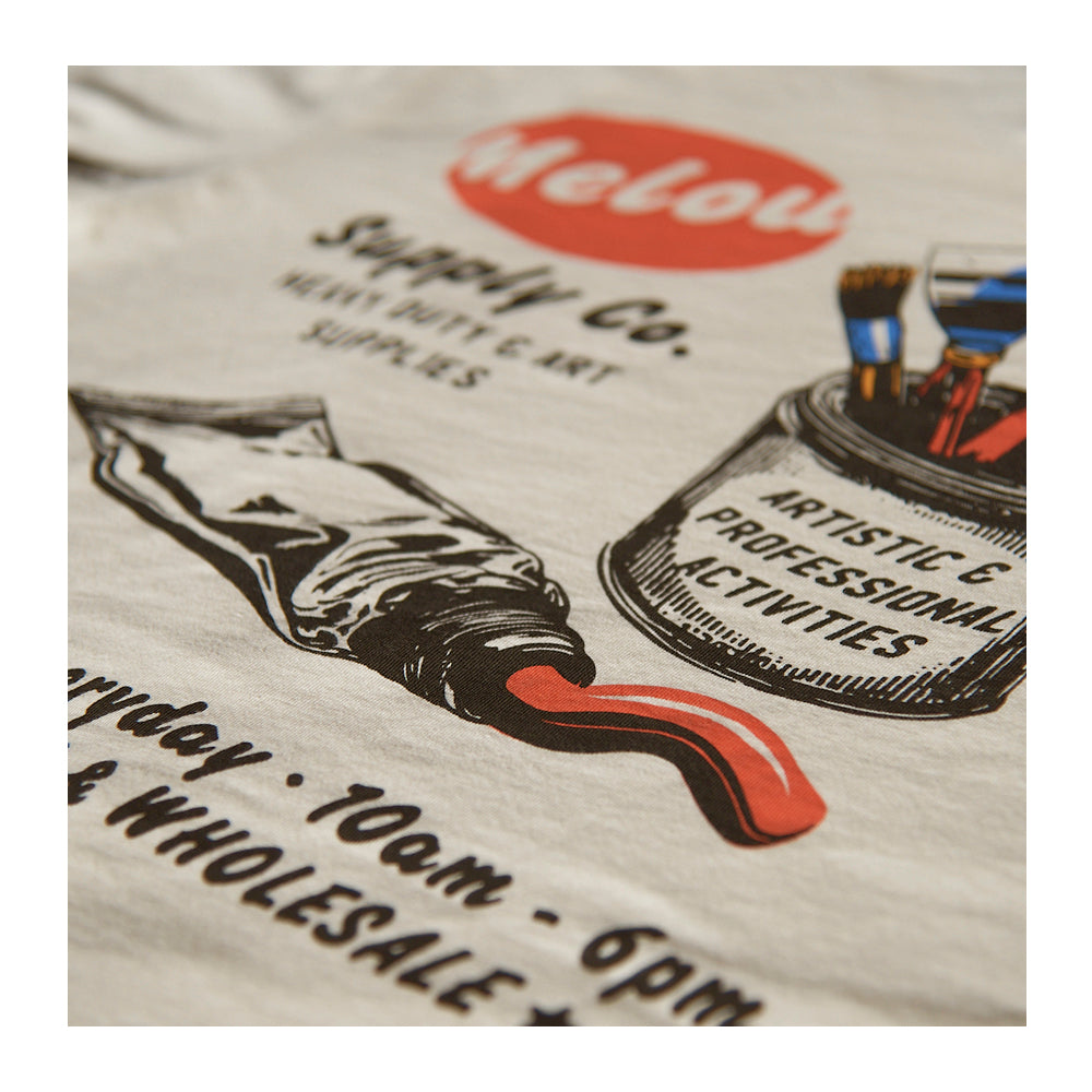 Art Supplies Tee - Ecru