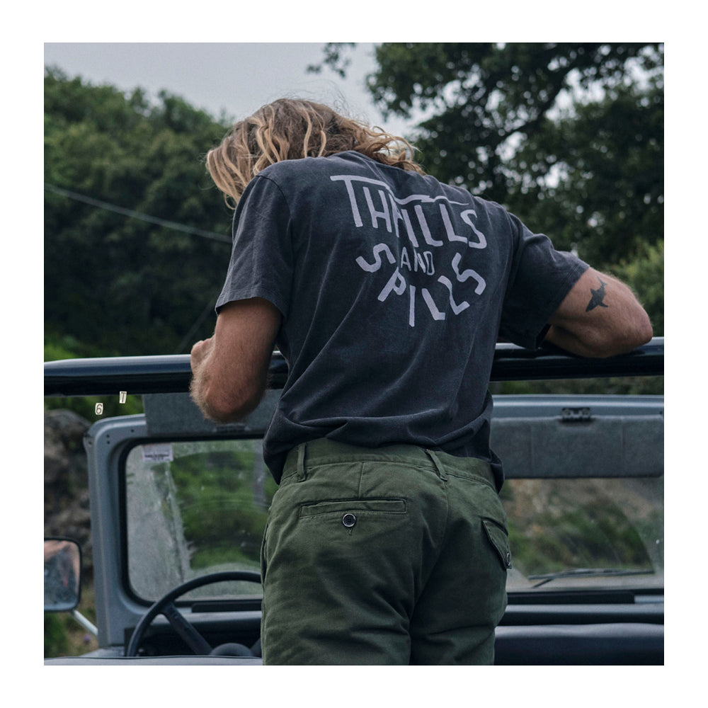 Thrills Tee - Washed Black