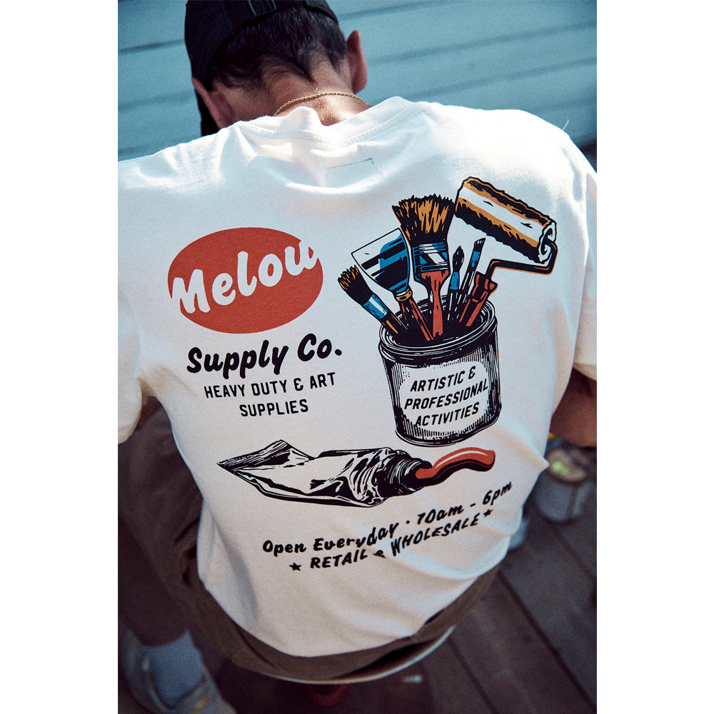 Art Supplies Tee - Ecru
