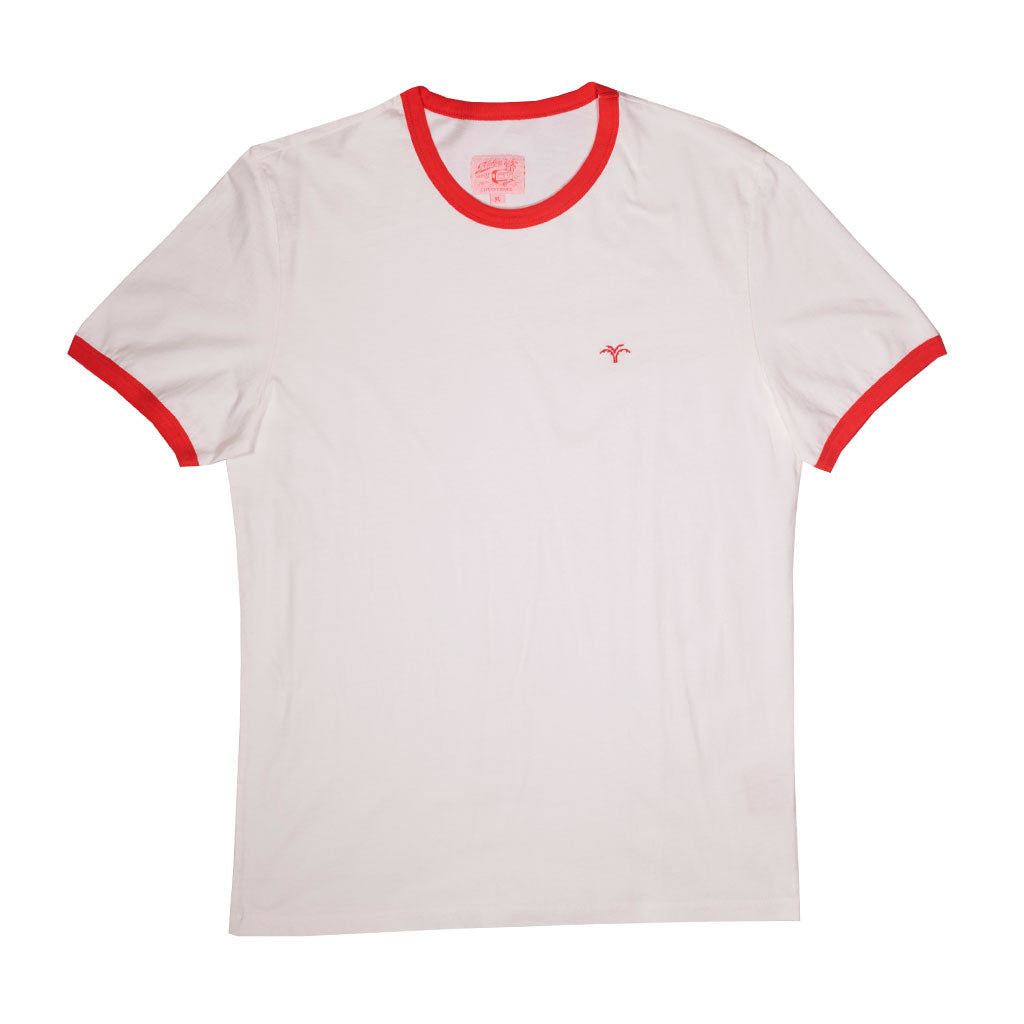 Contrast Red Tee